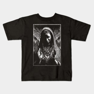 Mother Mary Can See From Her Heart Kids T-Shirt